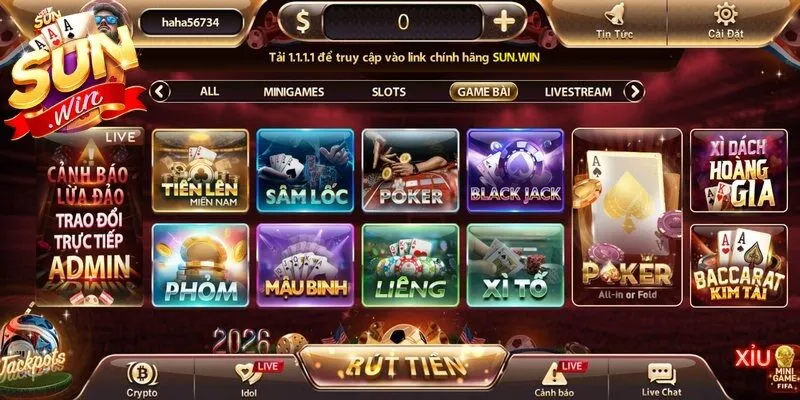 Game bài Sunwin là sảnh cược hấp dẫn với hệ thống game đối kháng xanh chín