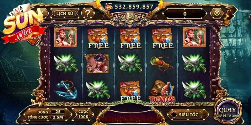 Pirate King là trò chơi slot lấy cảm hứng từ cuộc phiêu lưu của cướp biển